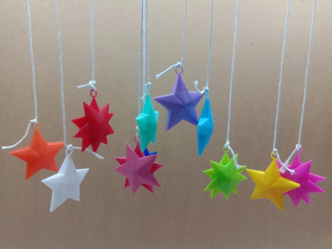 (มีหูคล้อง) ดาวจับสลาก สอยดาว 100 ชิ้น