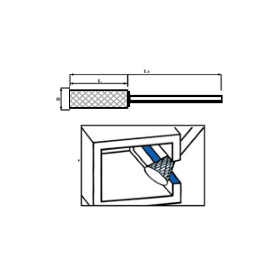 N1005 เหล็กเจียรนัยแม่พิมพ์ คาร์ไบท์ทั้งดอก ทรงกระบอกบานปลายตัด