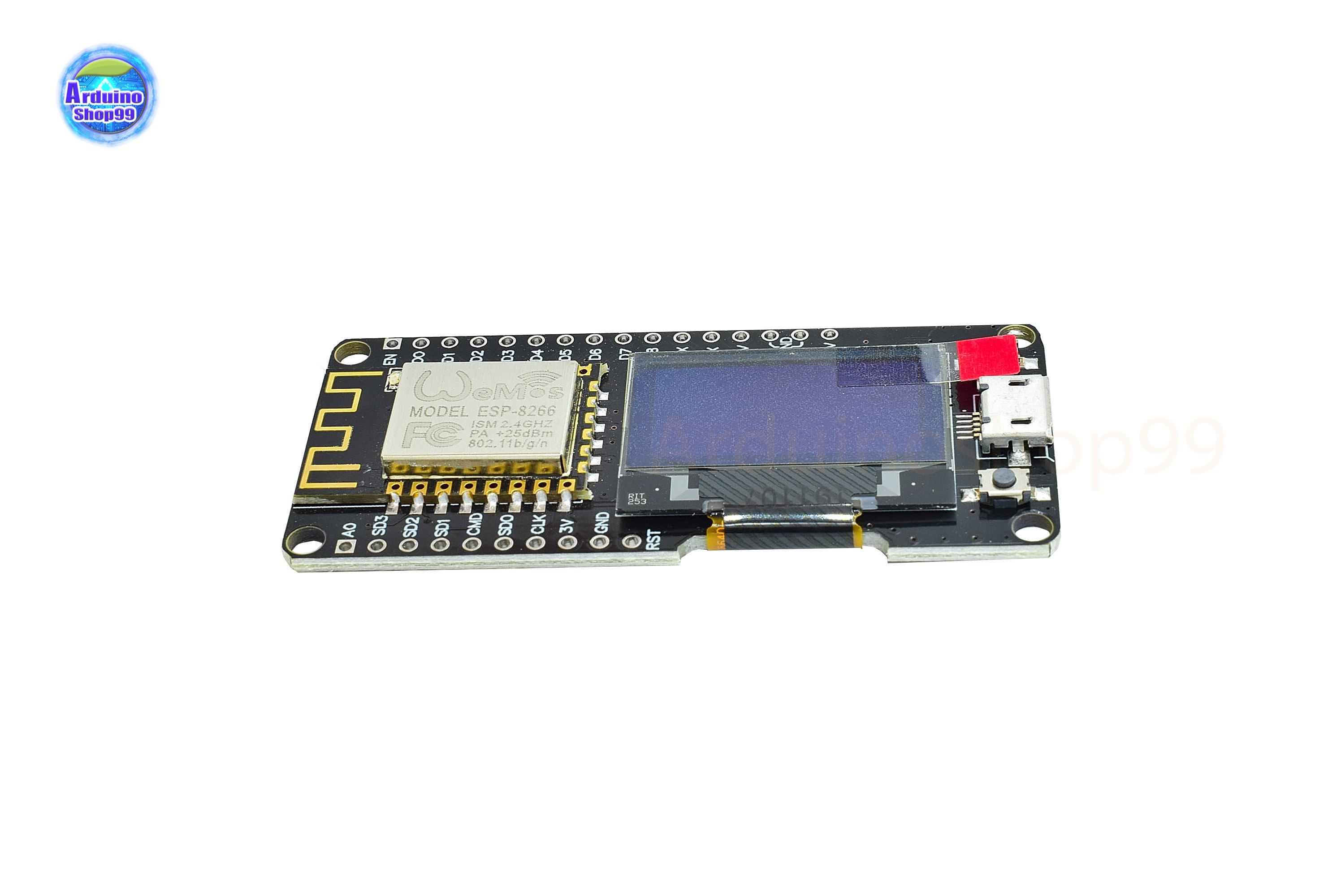 Wemos Nodemcu Wifi ESP8266 + 0.96 Inch OLED Board