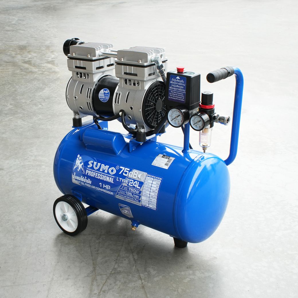 SUMO L Type 24L ปั๊มลมไร้น้ำมัน 24L 750W/220V