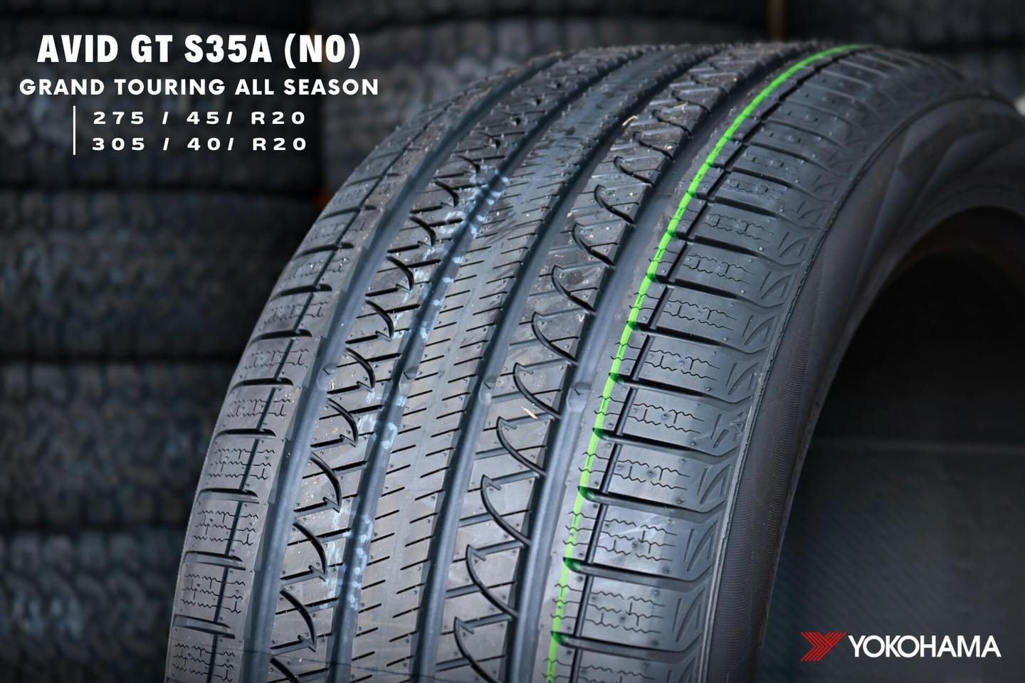 ยาง YOKOHAMA AVID GT (N0) ขนาด 305/40-20