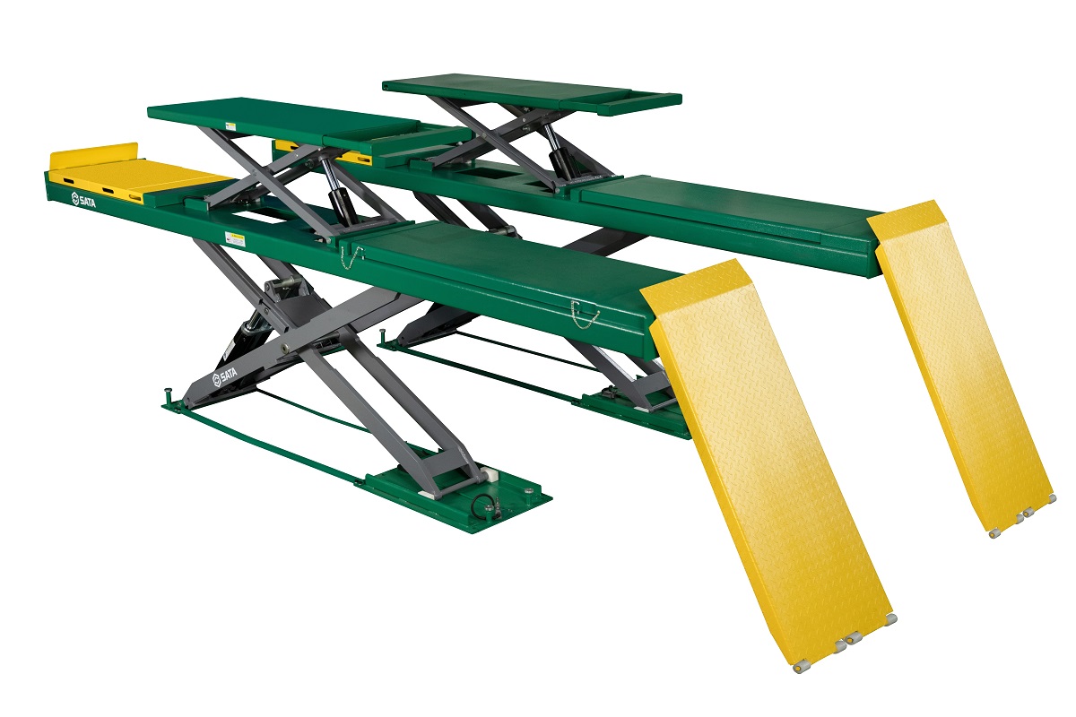 SATA SCAE5402A ลิฟต์กรรไกรยกรถ 4Ton 220V,380V ยกสูง 190-1850mm