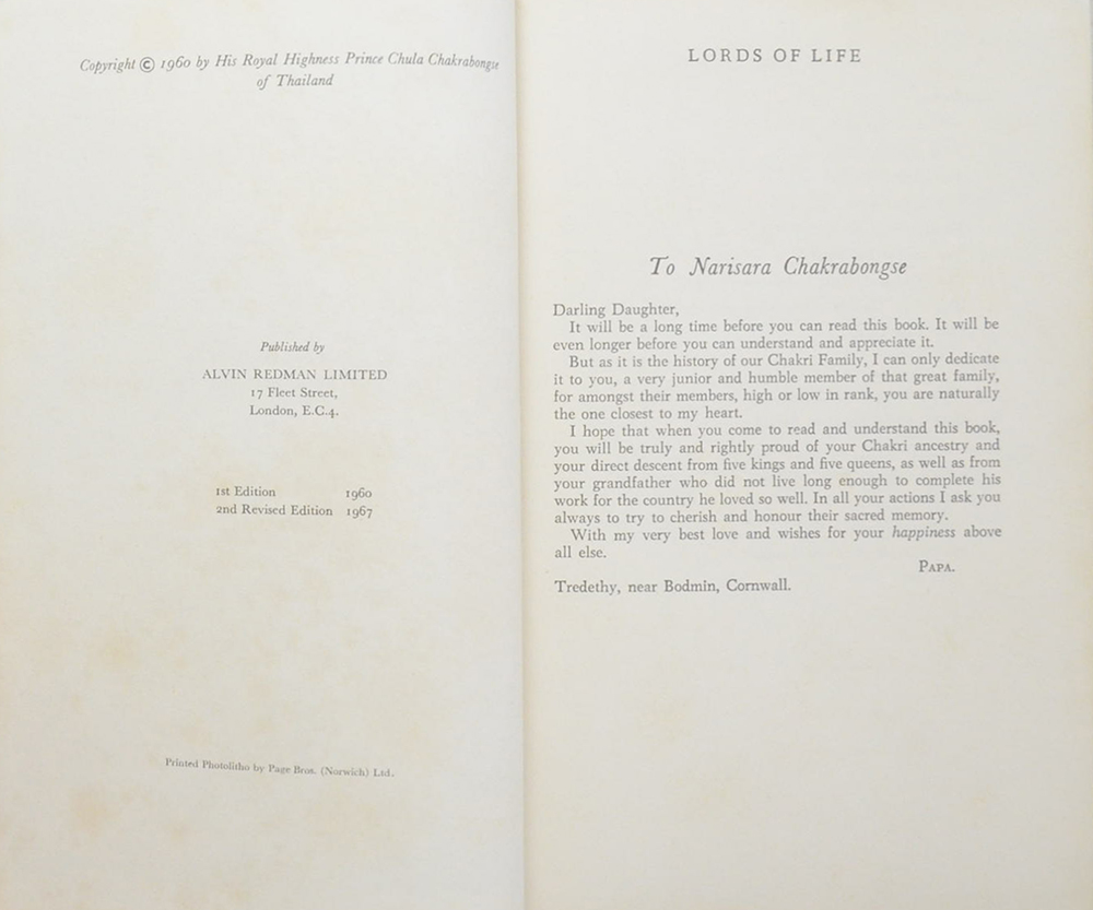LORDS OF LIFE A History of the Kings of Thailand