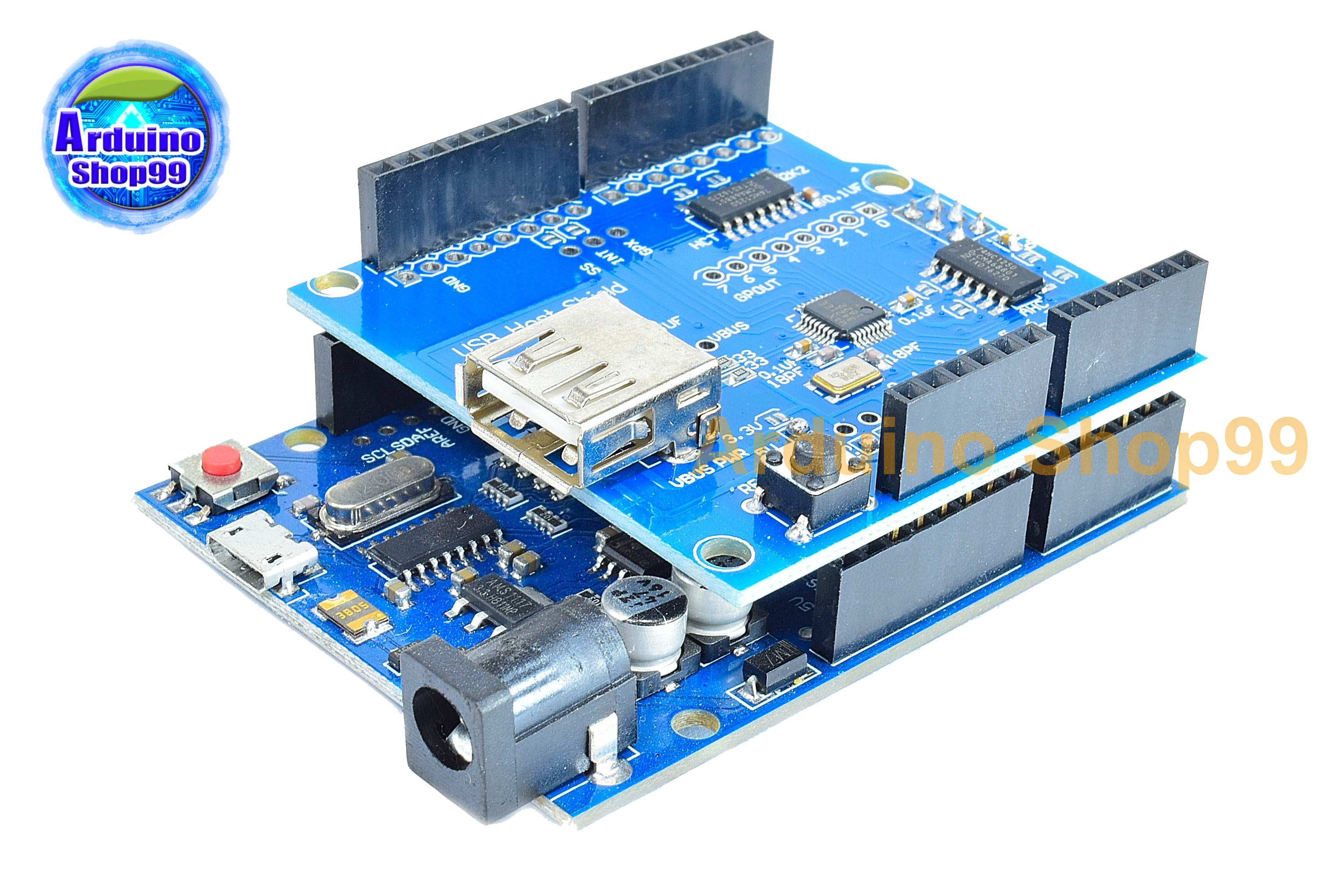 USB Host Shield is compatible with Google ADK and supports UNO MEGA