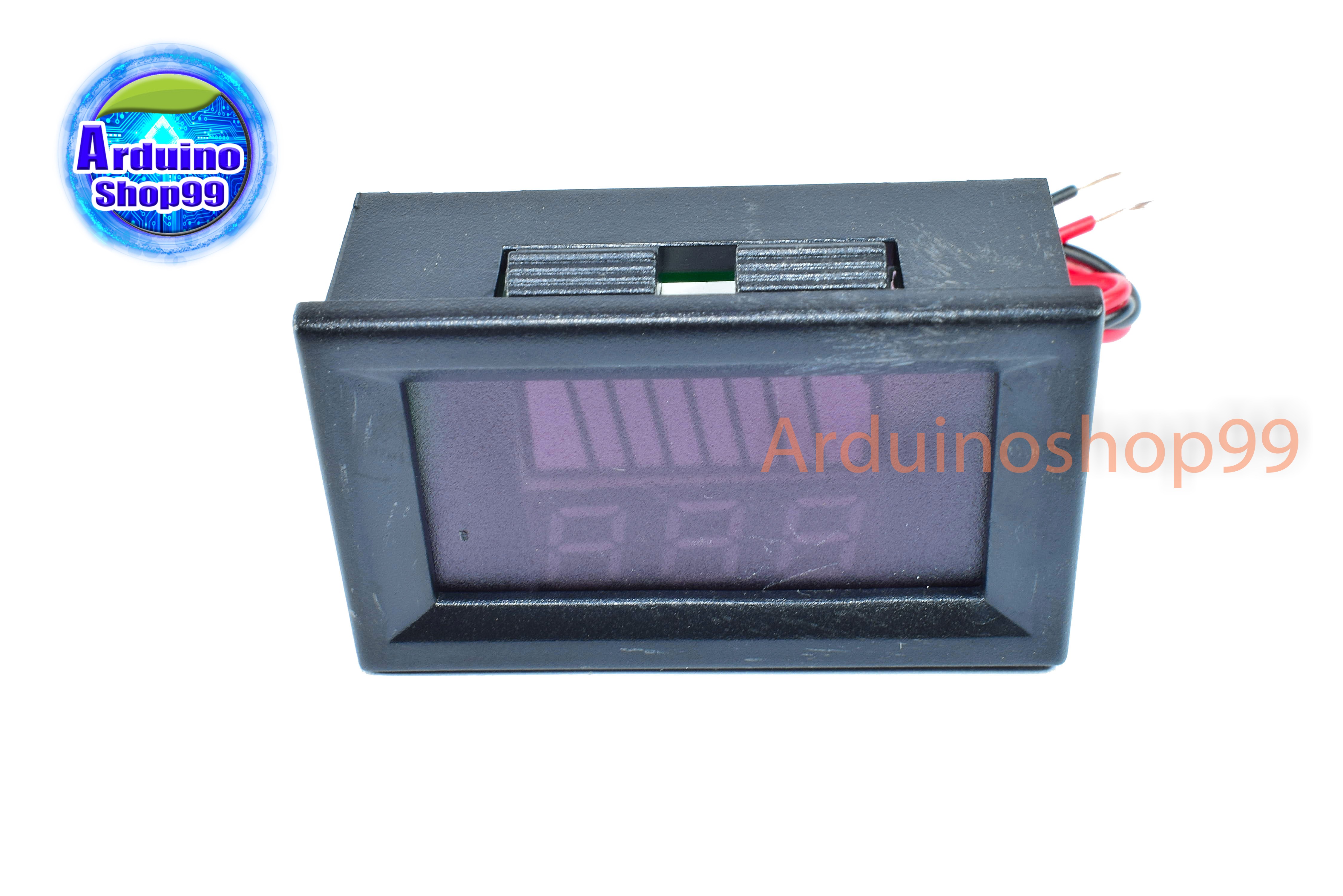 จอแสดงผล ค่าโวลต์ DC voltage meter head 0.56 inch LED 12V - 60V