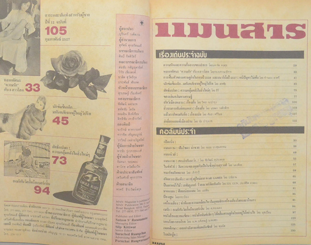 แมน ปีที่ 12 ฉบับที่ 105 กุมภาพันธ์ 2527