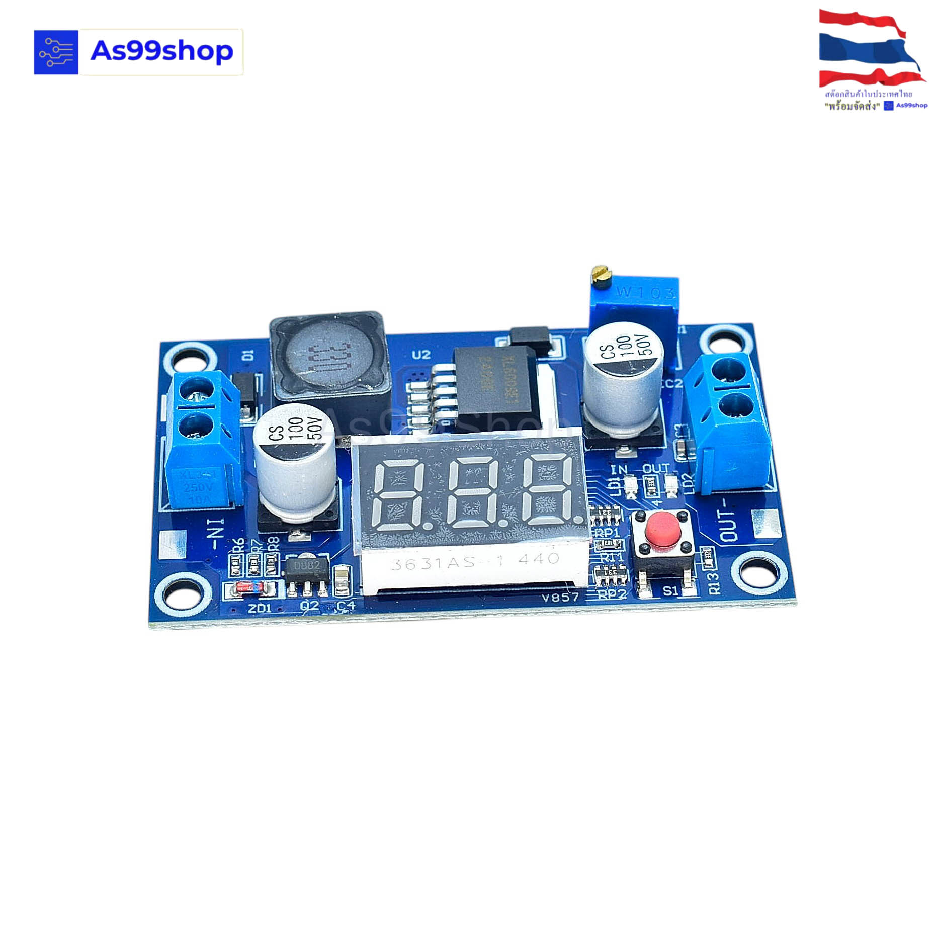 โมดูลบอร์ด DC-DC XL6009 Digital Boost Step Up 4.5-32V to 5-35V (Step-up)