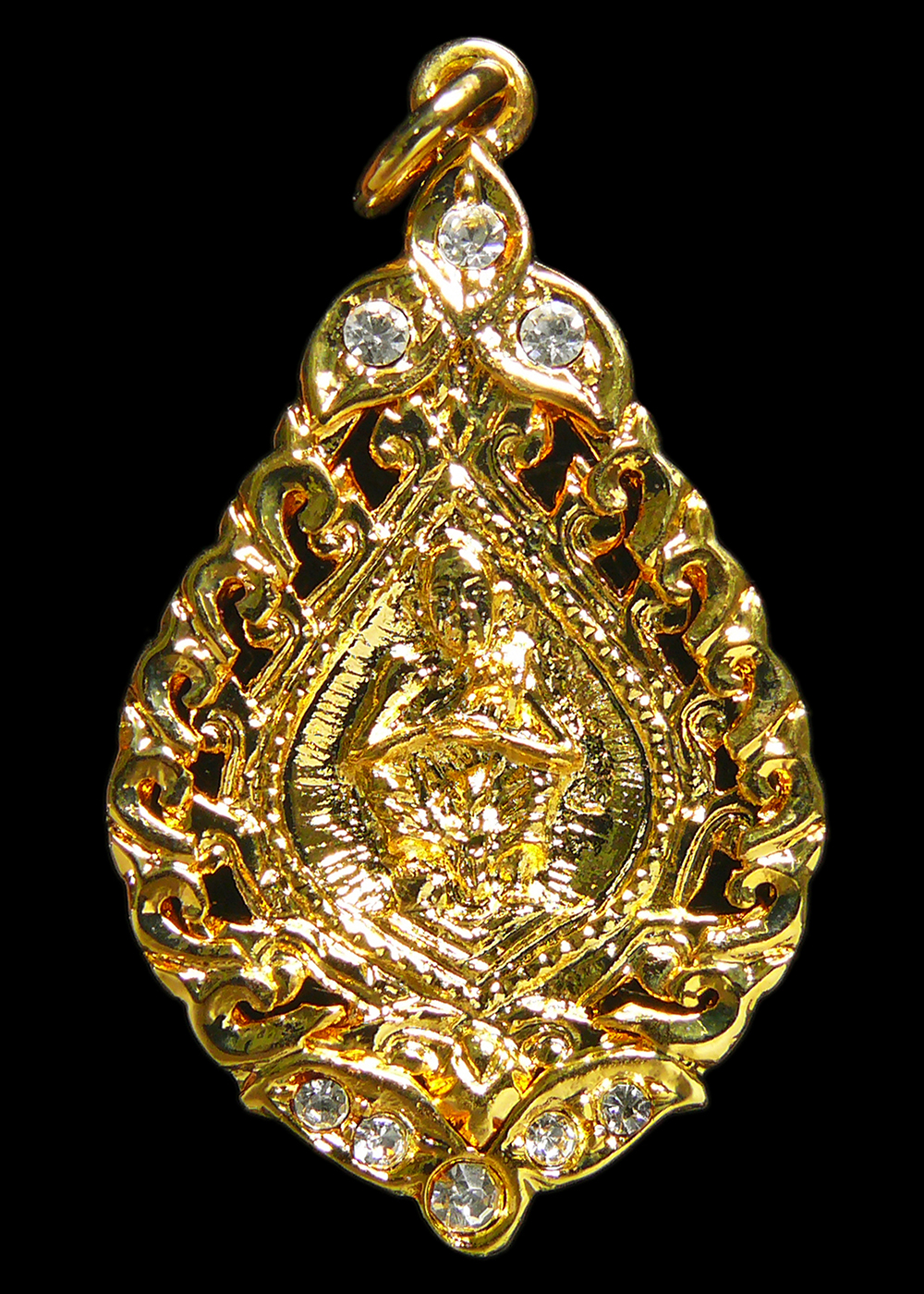 หลวงพ่อคูณ วัดบ้านไร่ รุ่นเสาร์5 อนุสรณ์คูณพันล้าน ปี2533 กะไหล่ทองฝังเม็ดพลอย