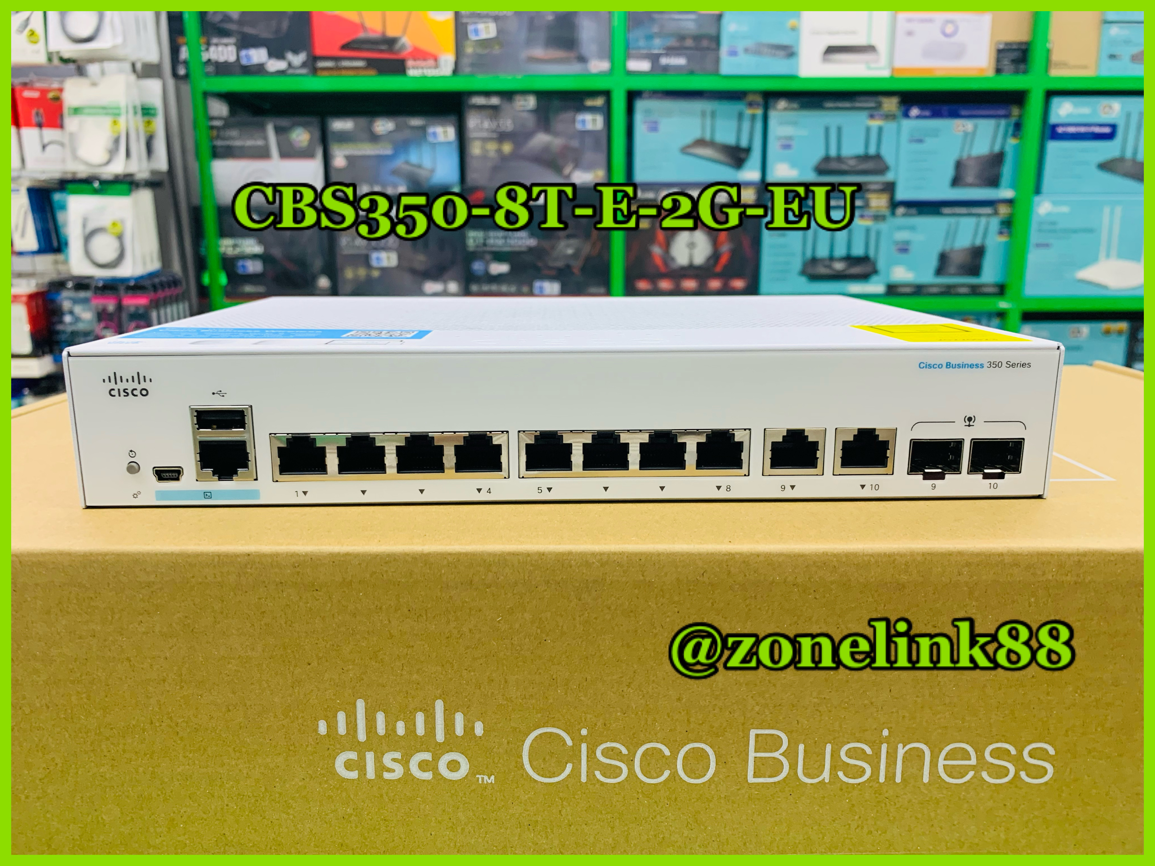 CBS350-8T-E-2G-EU CBS350 Managed 8-port GE, Ext PS, 2x1G Combo