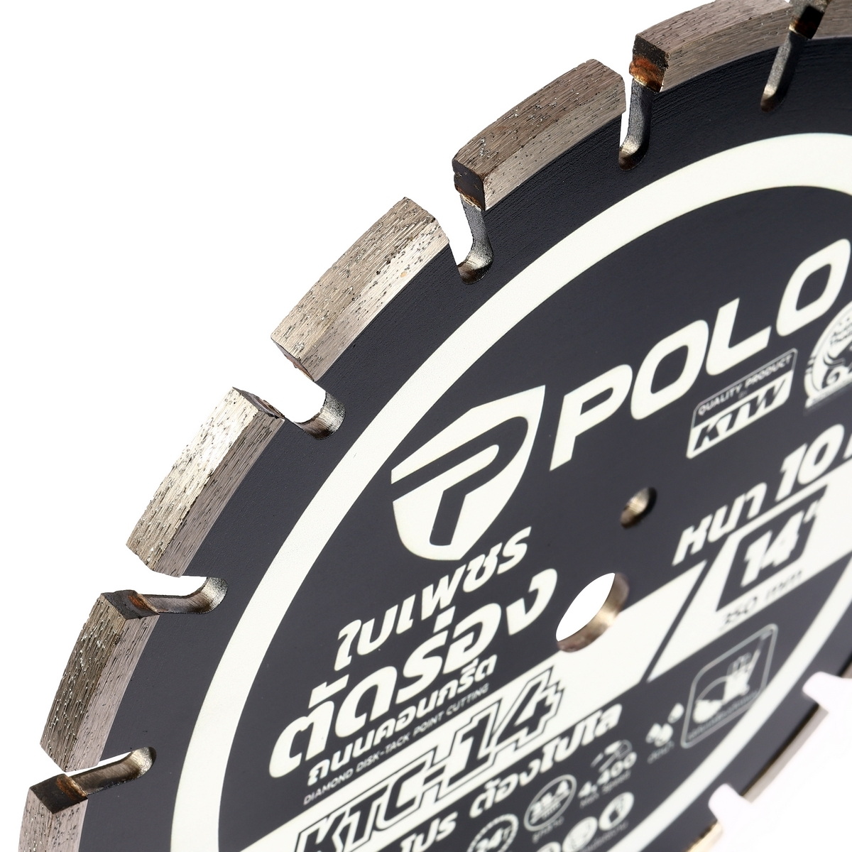 POLO KTC-14 ใบเพชรตัดจ๊อยซ์ถนน 14"x10mm