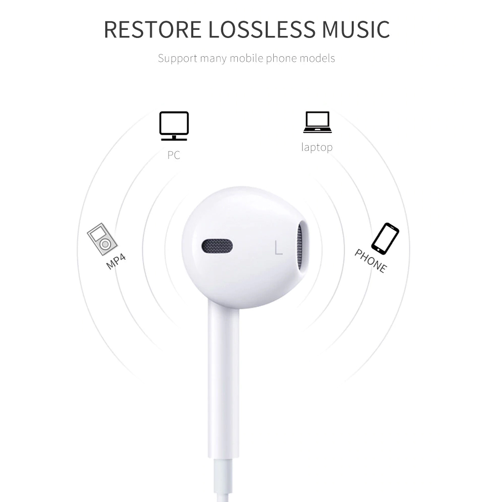 d-power หูฟัง รุ่น ip5/6 มีไมค์โครโฟนในตัว คุยโทรศัพท์ชัด รับสาย วางสาย เล่นเกมส์ได้ ประกัน 1 ปี