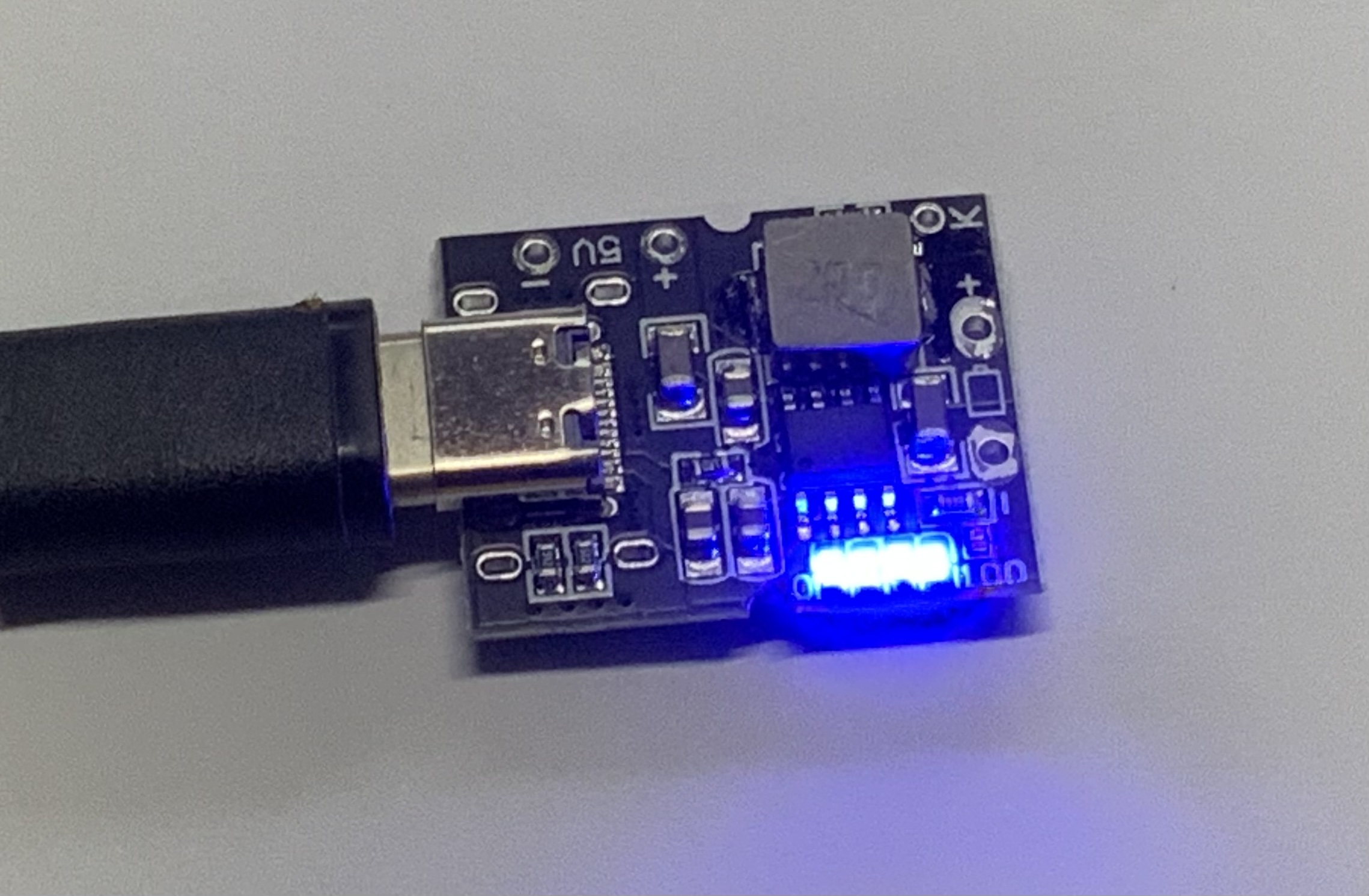 Type-C USB 5V 2A Boost Converter Step-Up Power Module Lithium Battery Charging Protection Board