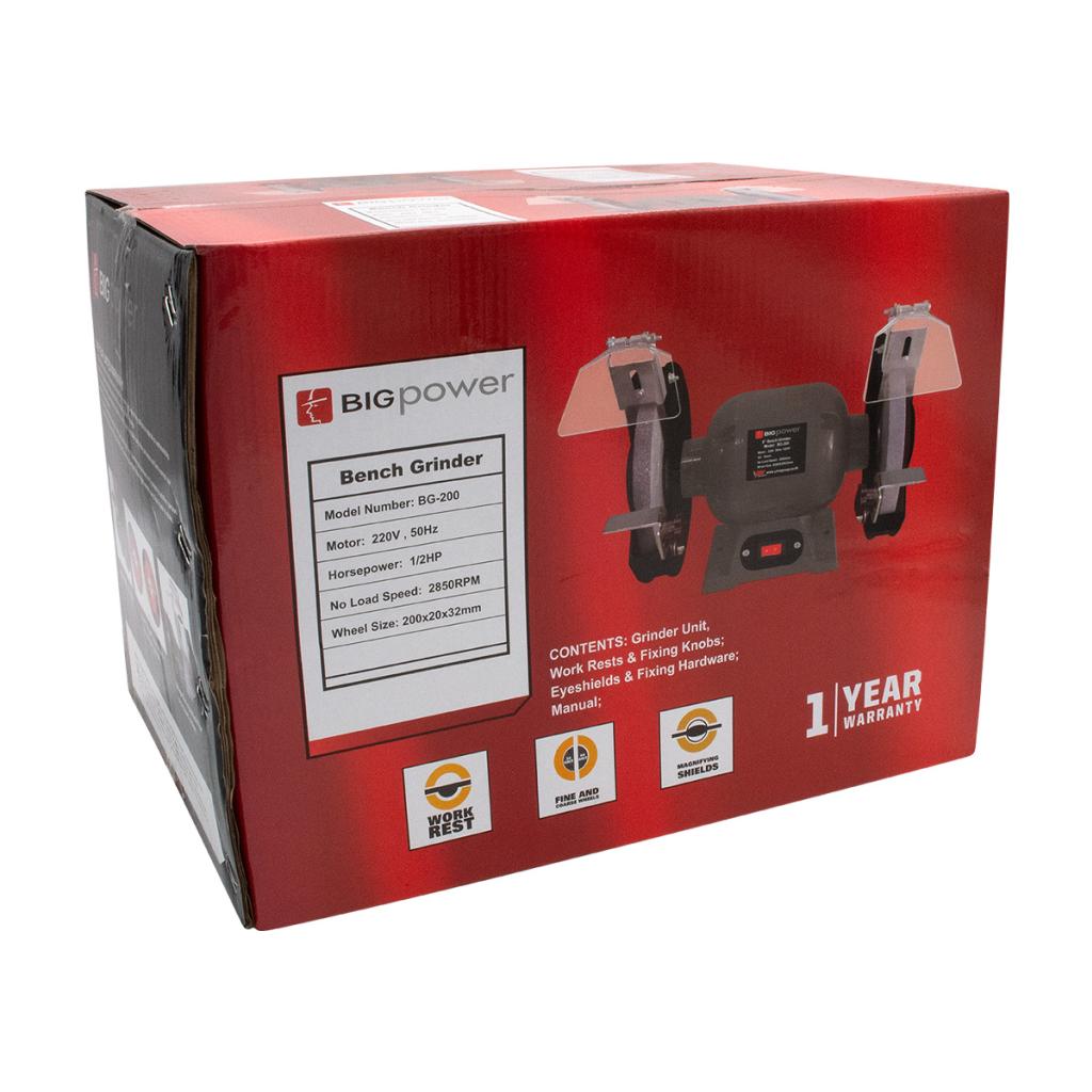 BIGPOWER BG-200N มอเตอร์หินไฟ 8"