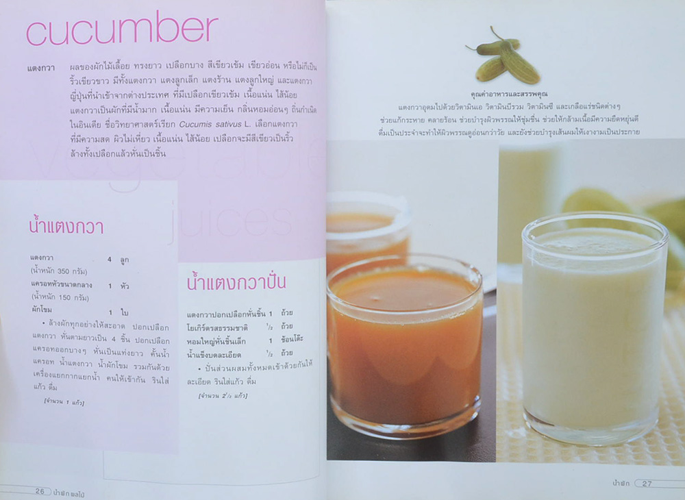 น้ำผัก ผลไม้ เครื่องดื่มสุขภาพ (ขายตามสภาพ)