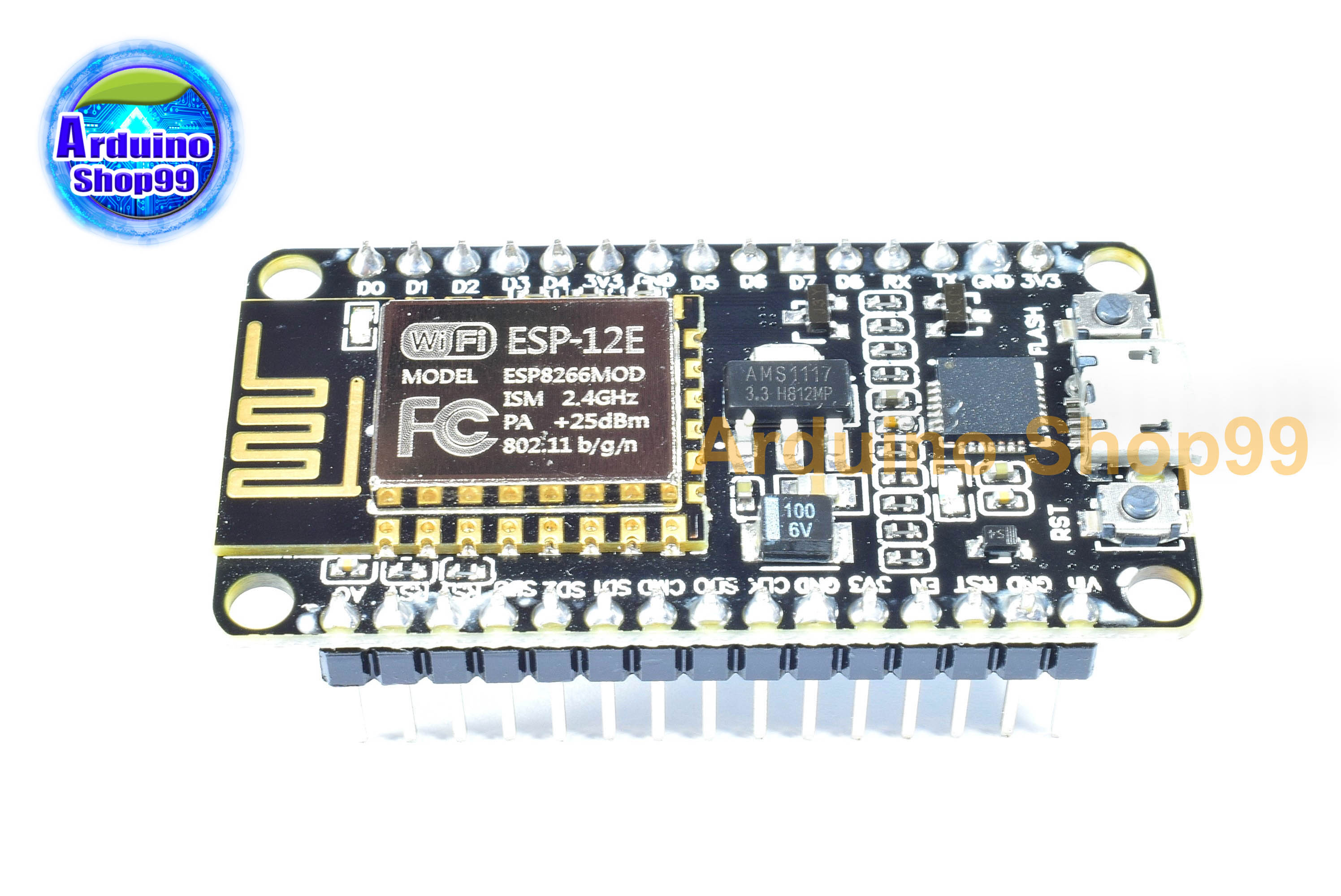 1 ชุด จำนวน 5 ตัว NodeMcu ESP8266-12E V2 CP2102