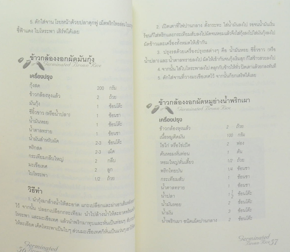 ข้าวกล้องงอก มหัศจรรย์พันธุ์ข้าวไทย