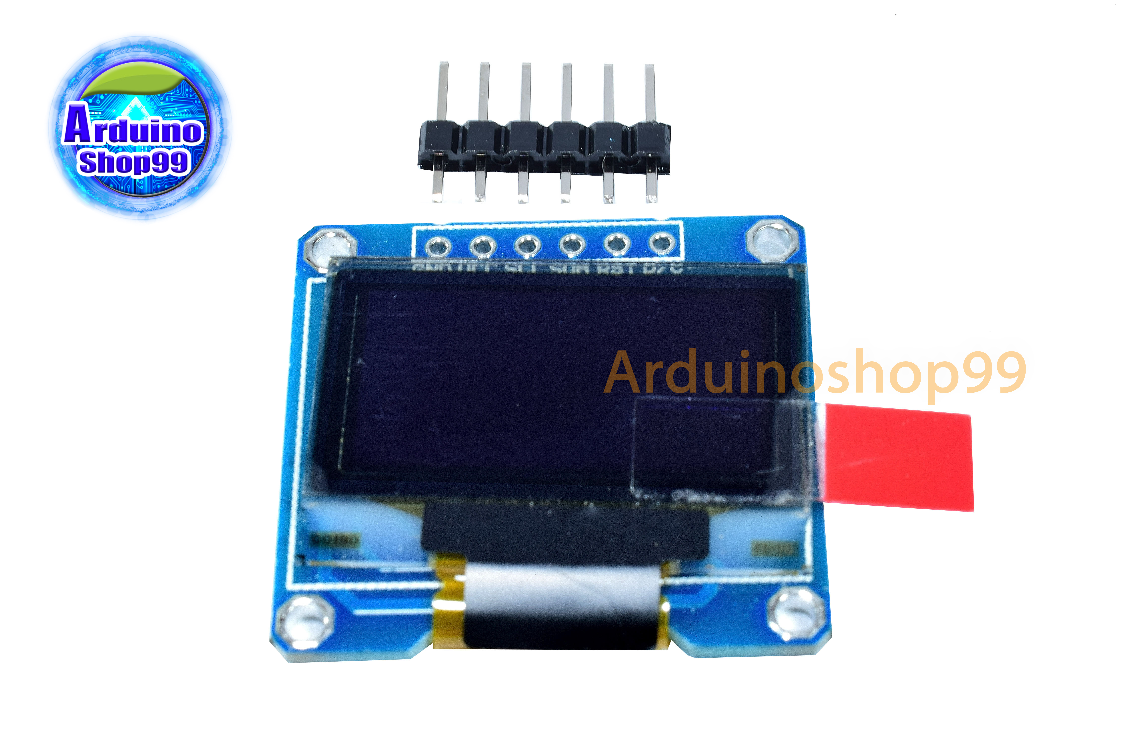 จอแสดงผล OLED ขนาด 0.96 นิ้ว แบบ SPI สีขาว