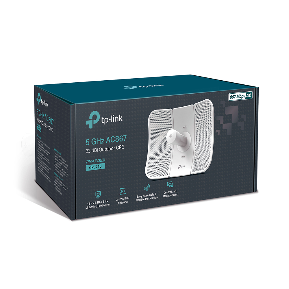 CPE710 5GHz AC 867Mbps 23dBi Outdoor CPE