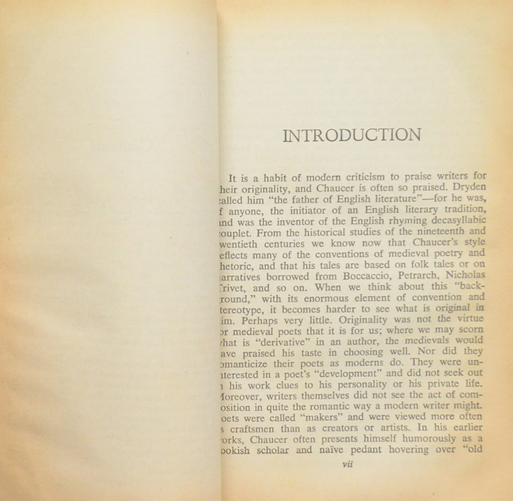 THE CANTERBURY TALES A Selection (เล่มเล็ก)