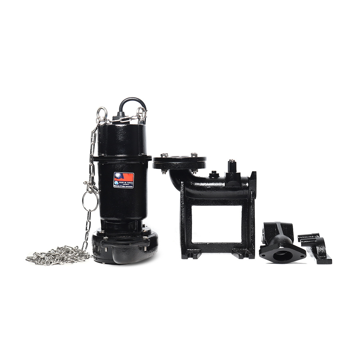 SHOWFOU STO-132 ปั๊มแช่ดูดน้ำบ่อบำบัด พร้อมราง 2" 1HP/380V