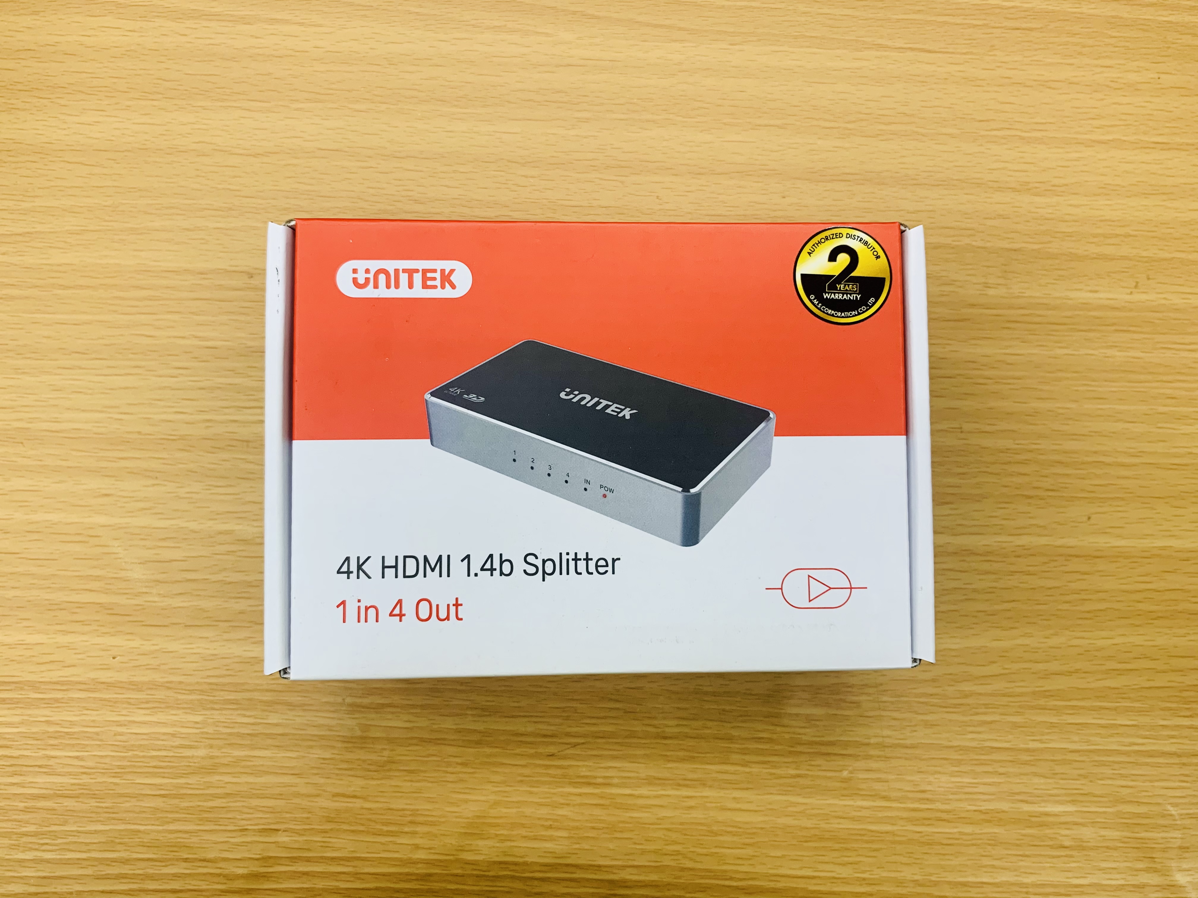 UNITEK V1109A HDMI SPLITTER 4K 1.4 Splitter 1 in 4 Out