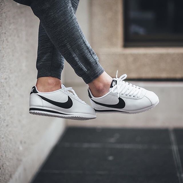 Nike Cortez Leather White Black