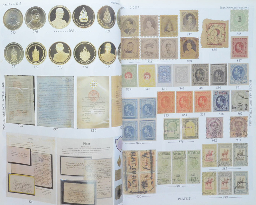 Eur-Seree Collecting Co., Ltd. Sale # 44 Collectibles in the Reign of King Bhumibol