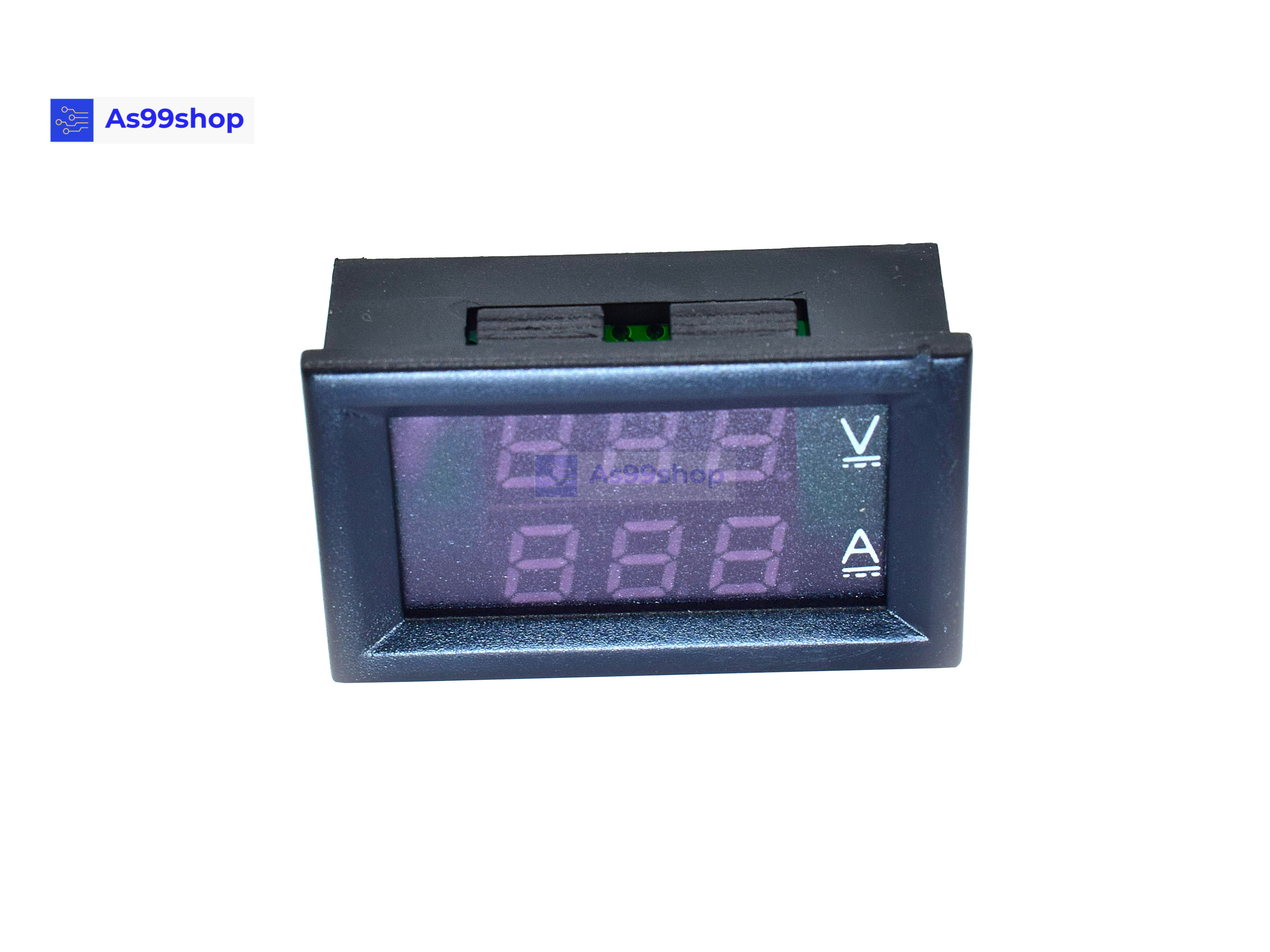 จอแสดงผล ค่าโวลต์ - ค่าแอมป์ DC 0-100V / 100A Dual Display Digital Voltmeter Ammeter(Red/Blue)