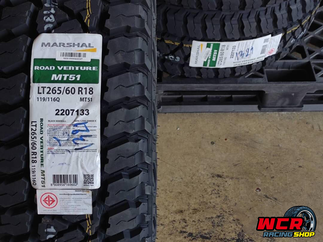 ยางสายลุย MARSHAL ROAD VENTURE MT51 ขนาด 265/60-18