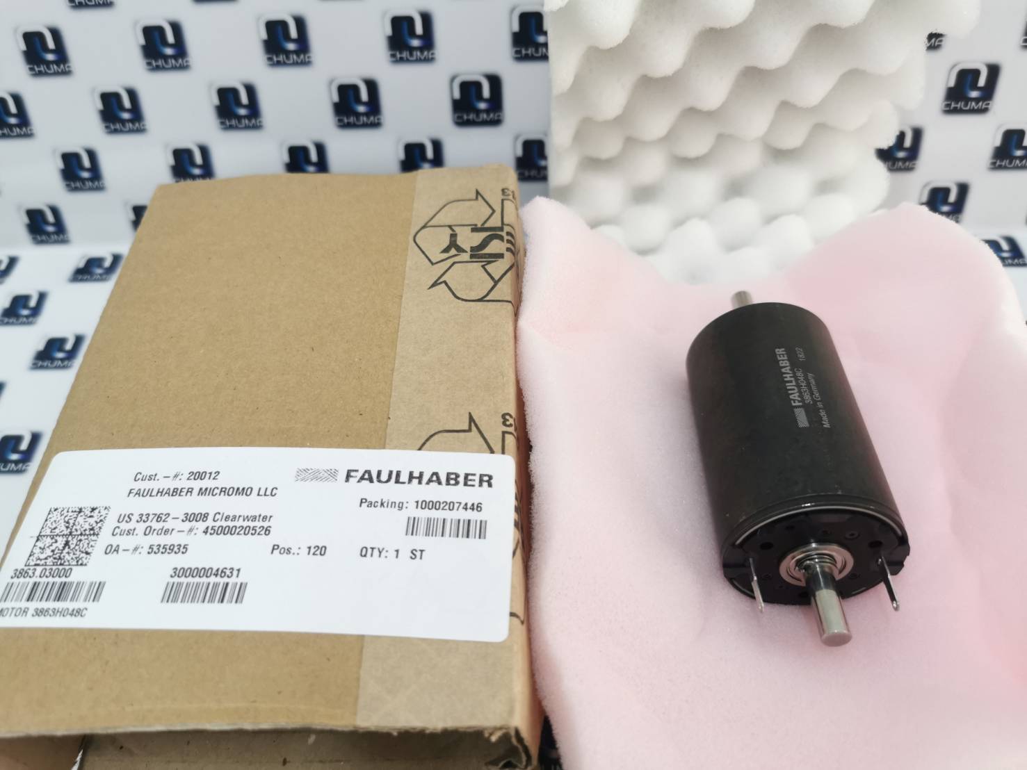 Faulhaber, motor,dc micromotor with gear head, 3863H048C