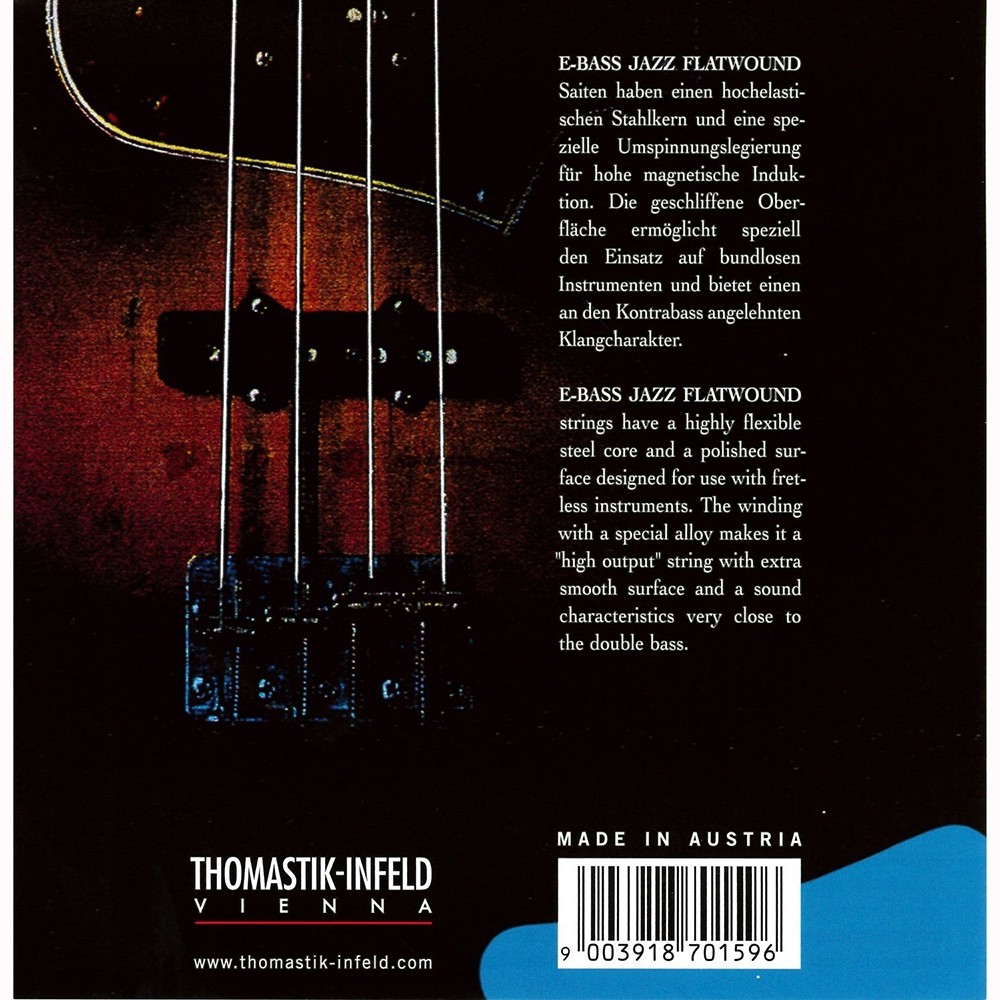 Thomastik Infeld JF345 Nickel Flatwound 5 String Long Scale 45-136
