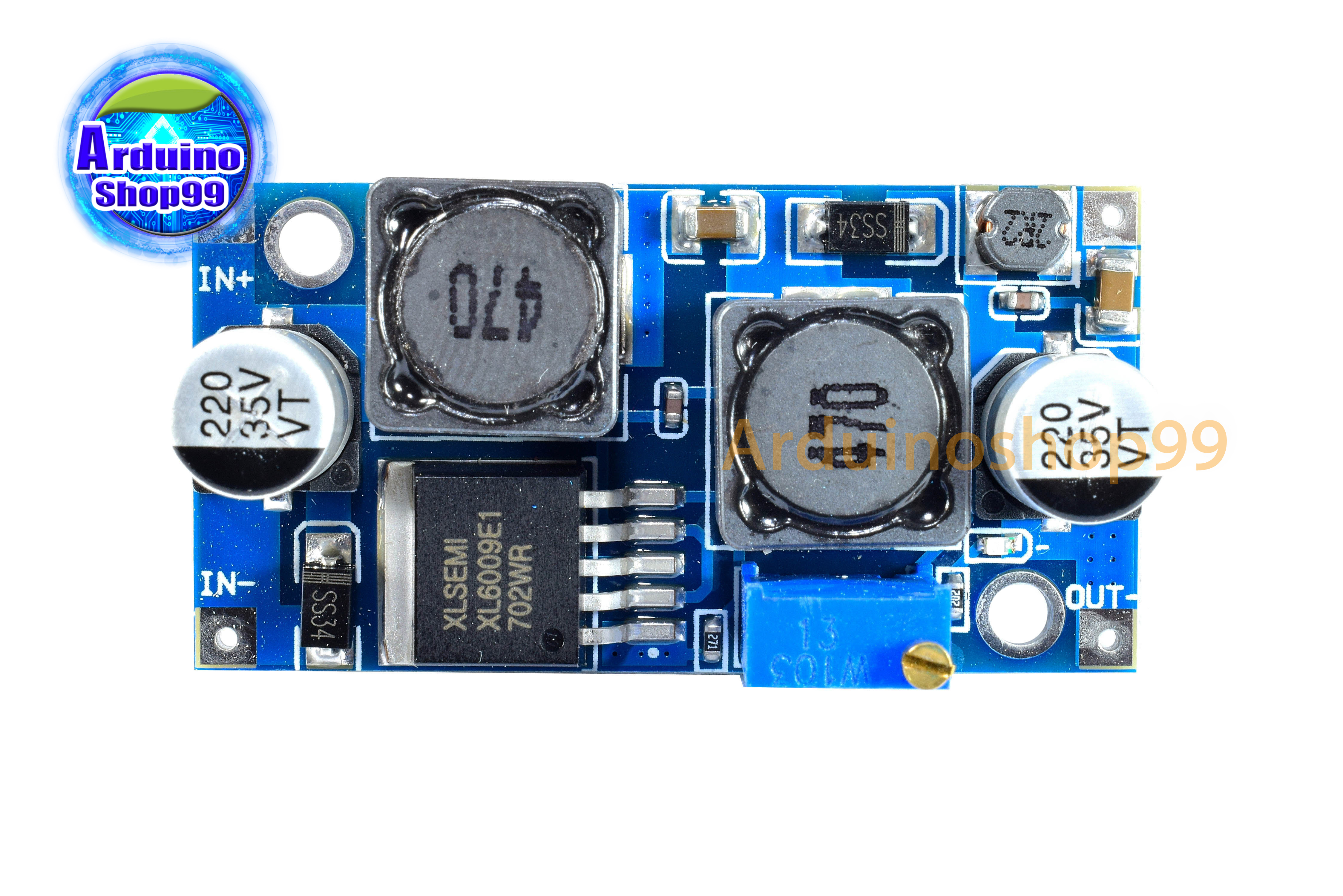 DC-DC Boost Buck fine step into the Automatic Converter XL6009 is ideal for solar panel( Step-Up )