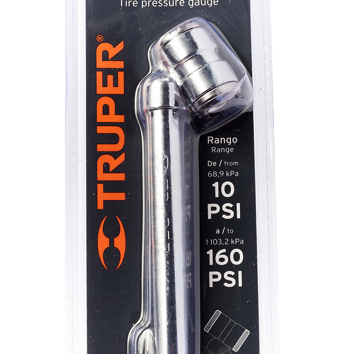 TRUPER MEA-160D เกจ์วัดลมยาง 2 หัว 10-160Psi