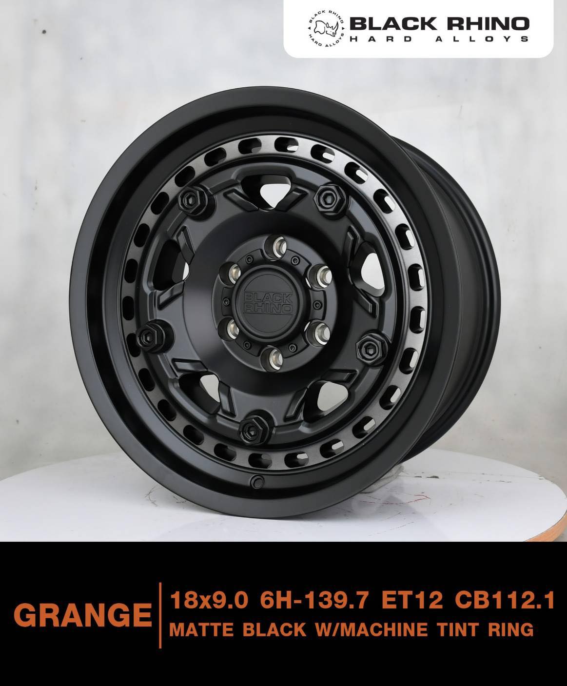 ล้อ BLACK RHINO GRANGE ขอบ 18 ราคาพิเศษ ล้อออฟโรด