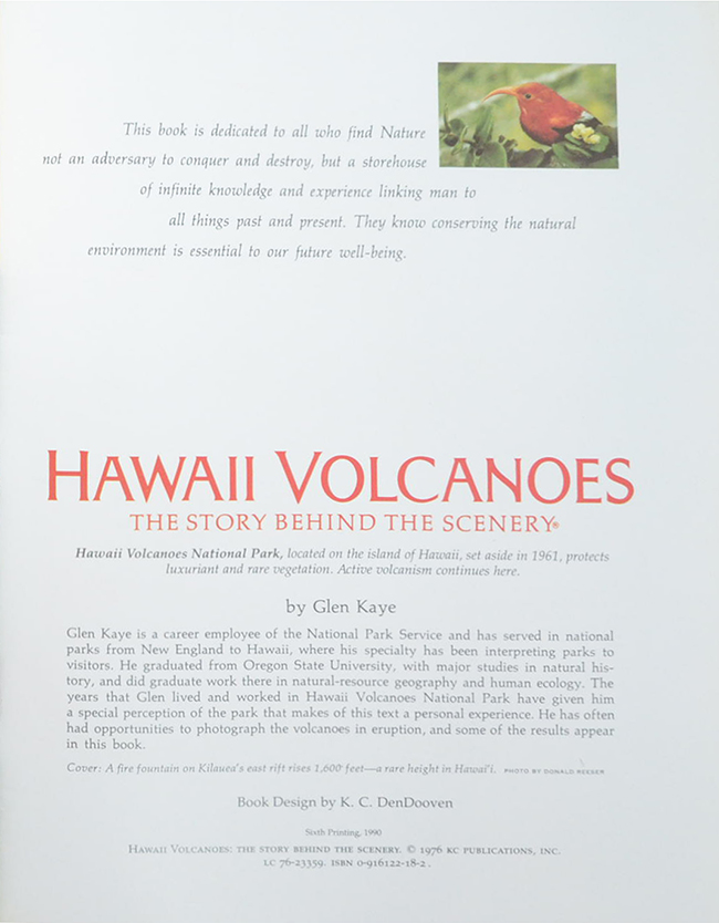 HAWAII VOLCANOES THE STORY BEHIND THE SCENERY