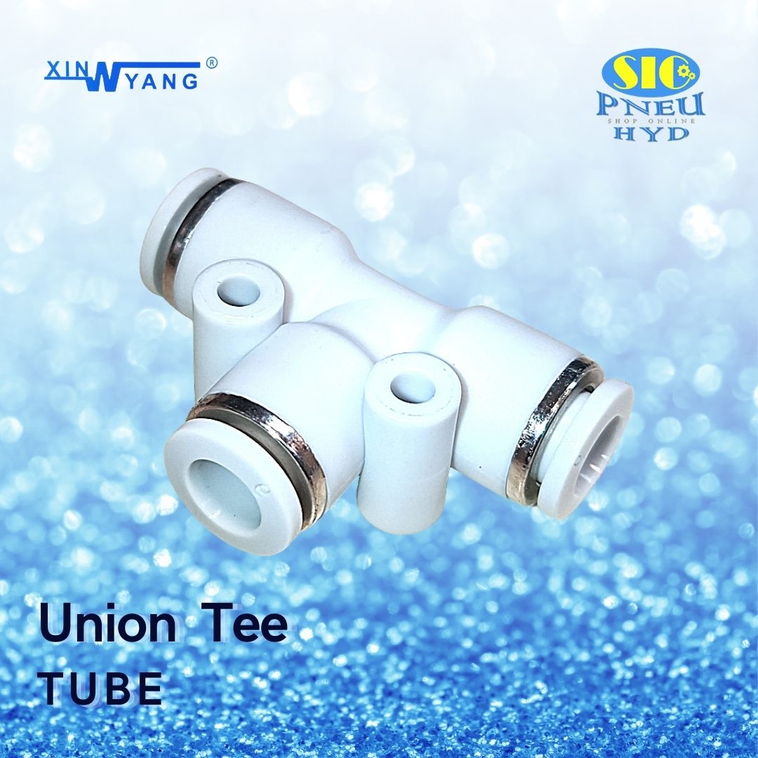 SPE : UNION T ข้อต่อลม 3 ทาง ตัว T เข้าสายเท่ากัน 3 ด้าน สีขาว