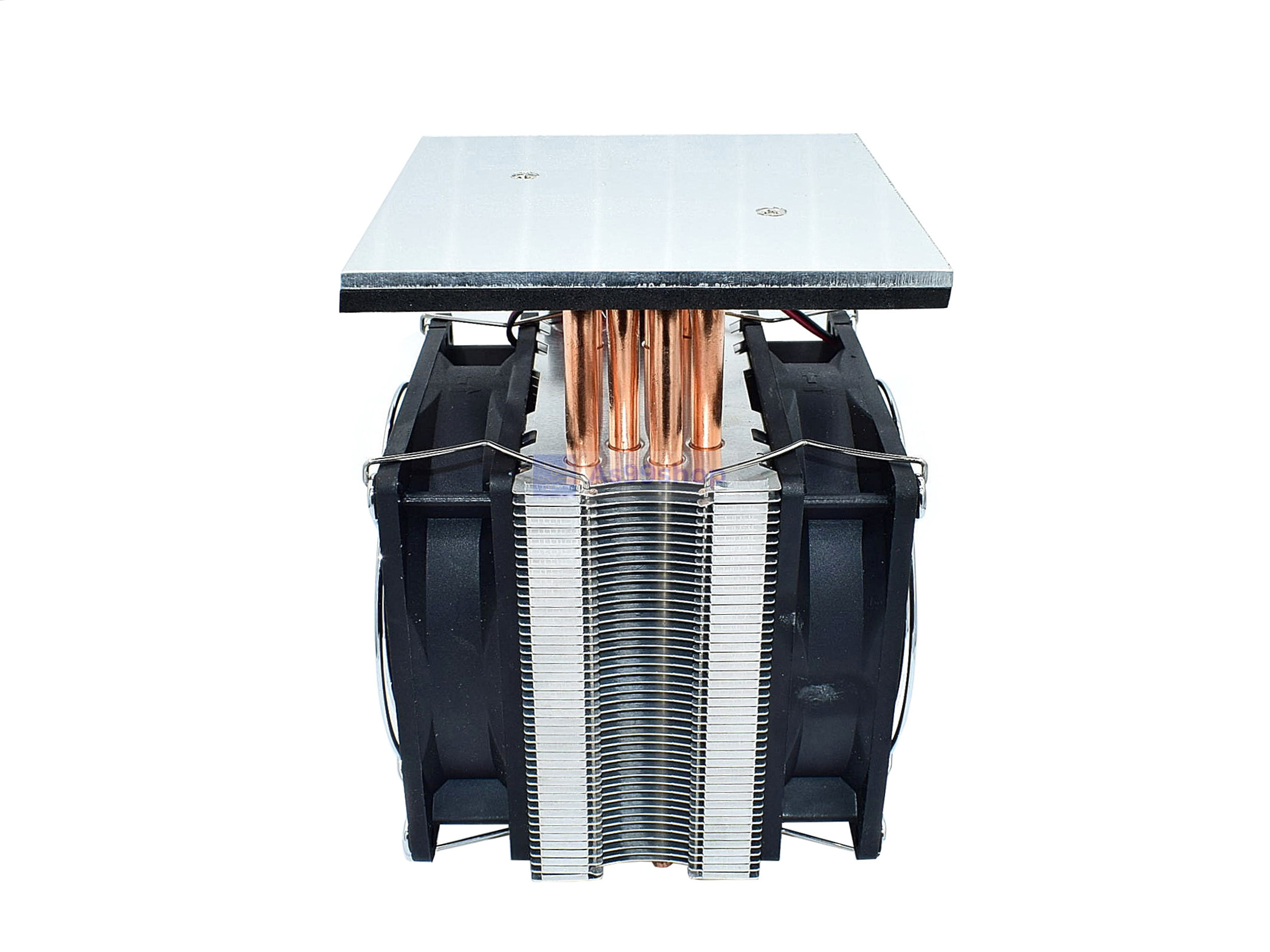 ชุดทำความเย็นบนเพลท ขนาด 100*100 mm platform cooling 4 heat pipe radiator(สินค้าประกอบเสร็จรวมแผ่นร้อนเย็น)