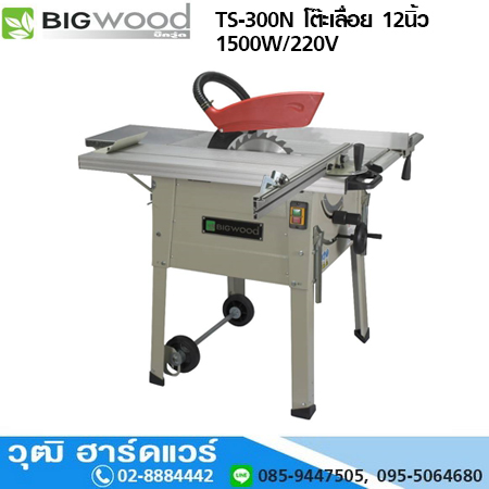 BIGWOOD TS-300N โต๊ะเลื่อย 12" 1500W/220V
