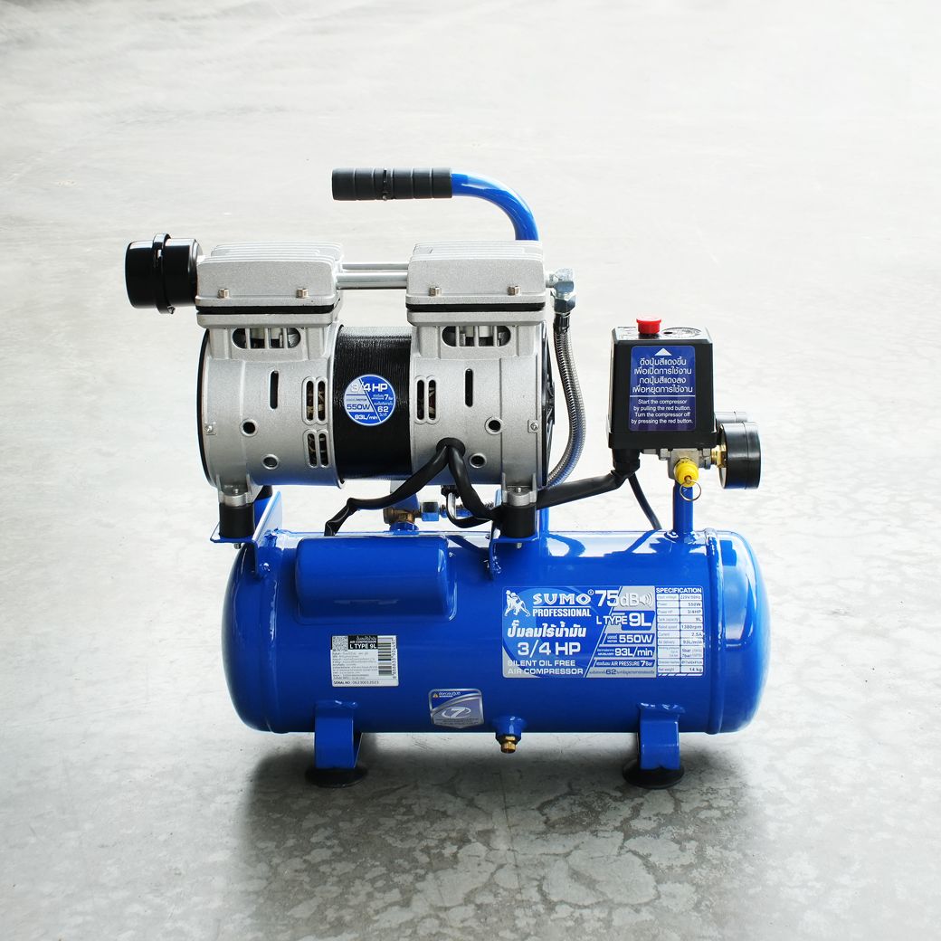 SUMO L Type 9L ปั๊มลมไร้น้ำมัน 9L 550W/220V
