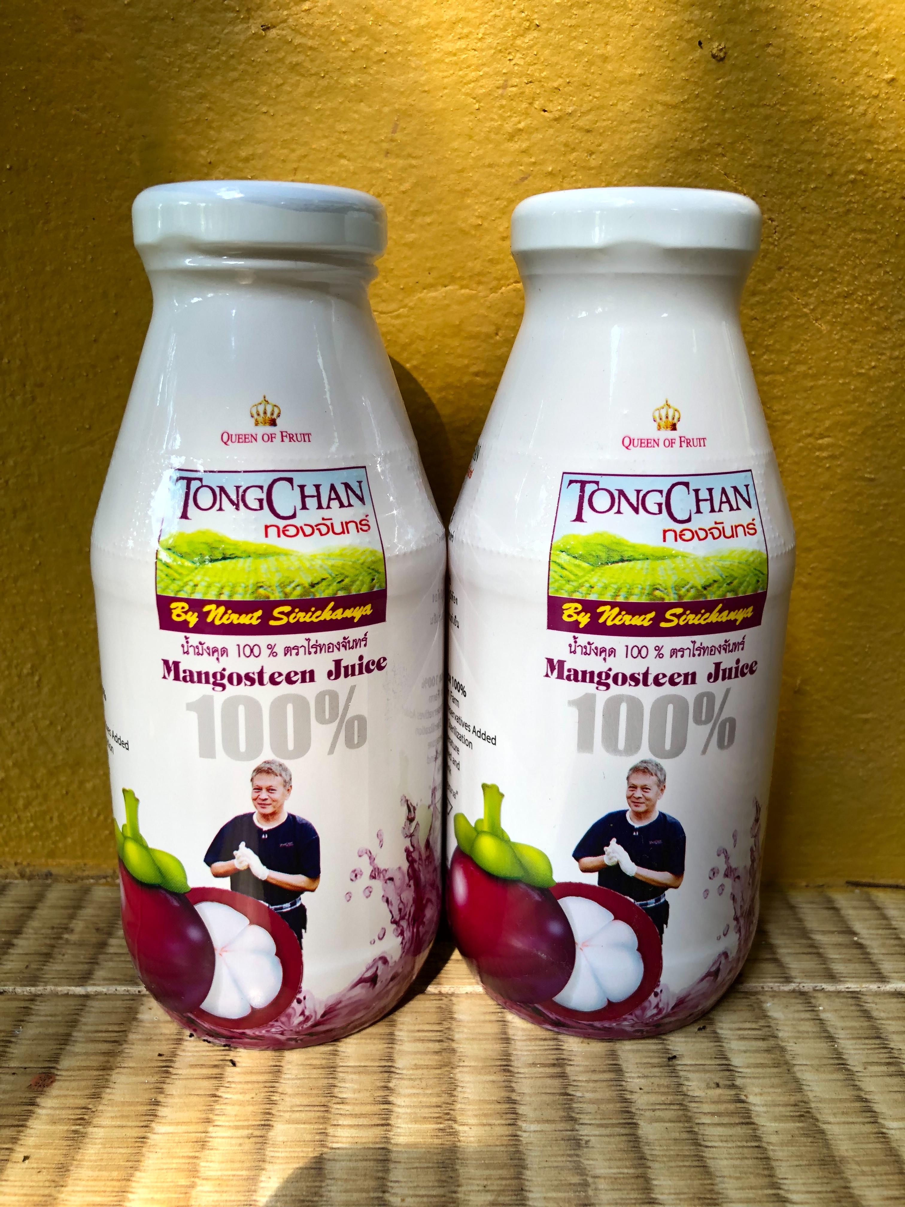 ขายยกลัง 24 ขวด น้ำมังคุดสกัดเข้มข้นแท้จากธรรมชาติ 100% ตราทองจันทร์ Tong Chan Natural Mangosteen Juice 100%