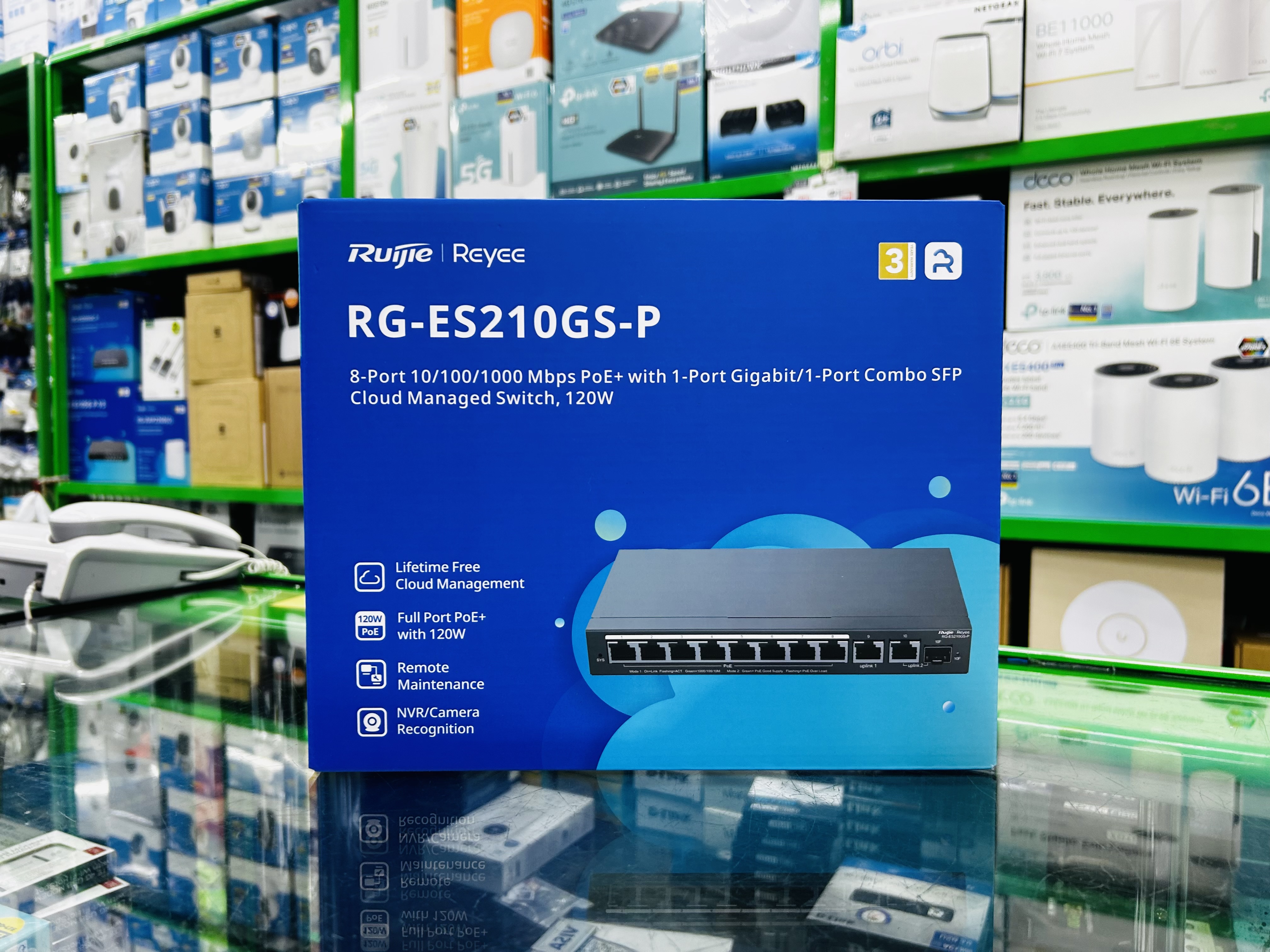 RG-ES210GS-P, 10-Port Gigabit Smart Cloud Managd PoE Switch