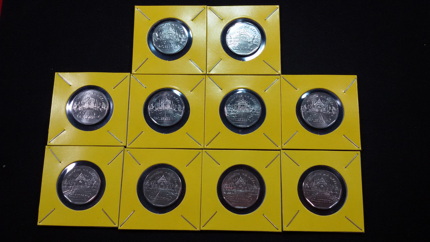 เหรียญ 5 บาท ปี51 (แบบใหม่บาง)UNC หายากลำดับ4