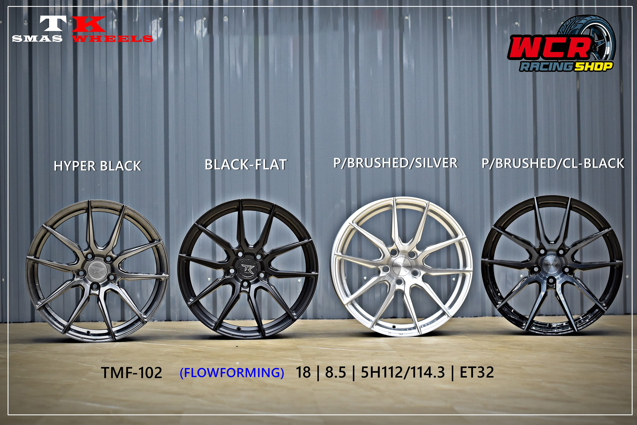 ล้อ TMF-102 (FLOWFORMING) ขอบ18 พร้อมยาง MICHELIN PRIMACY4 ST