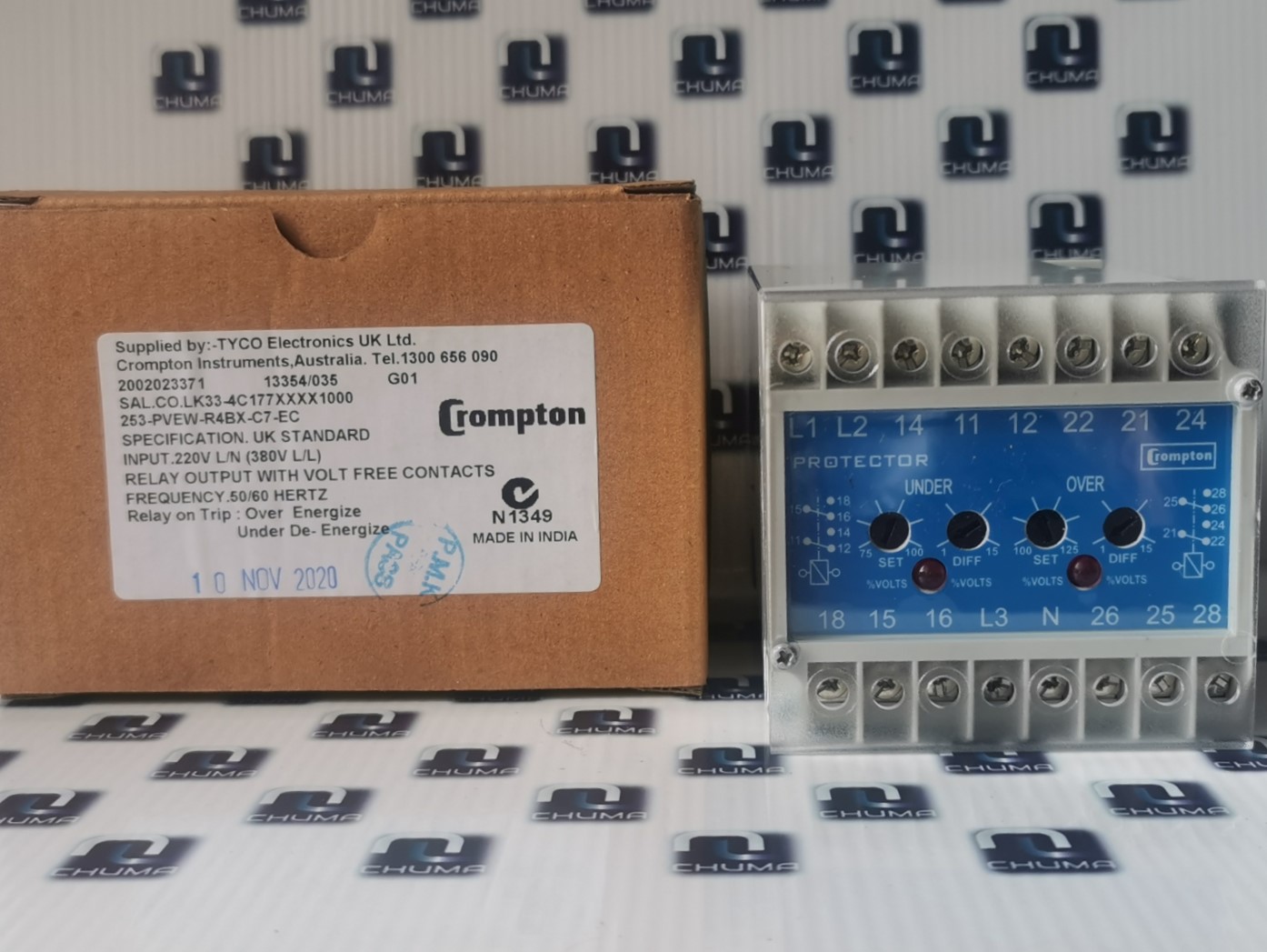 Crompton Instruments, relay, meter,controller, 253-PVEW-R4BX-Cy-EC