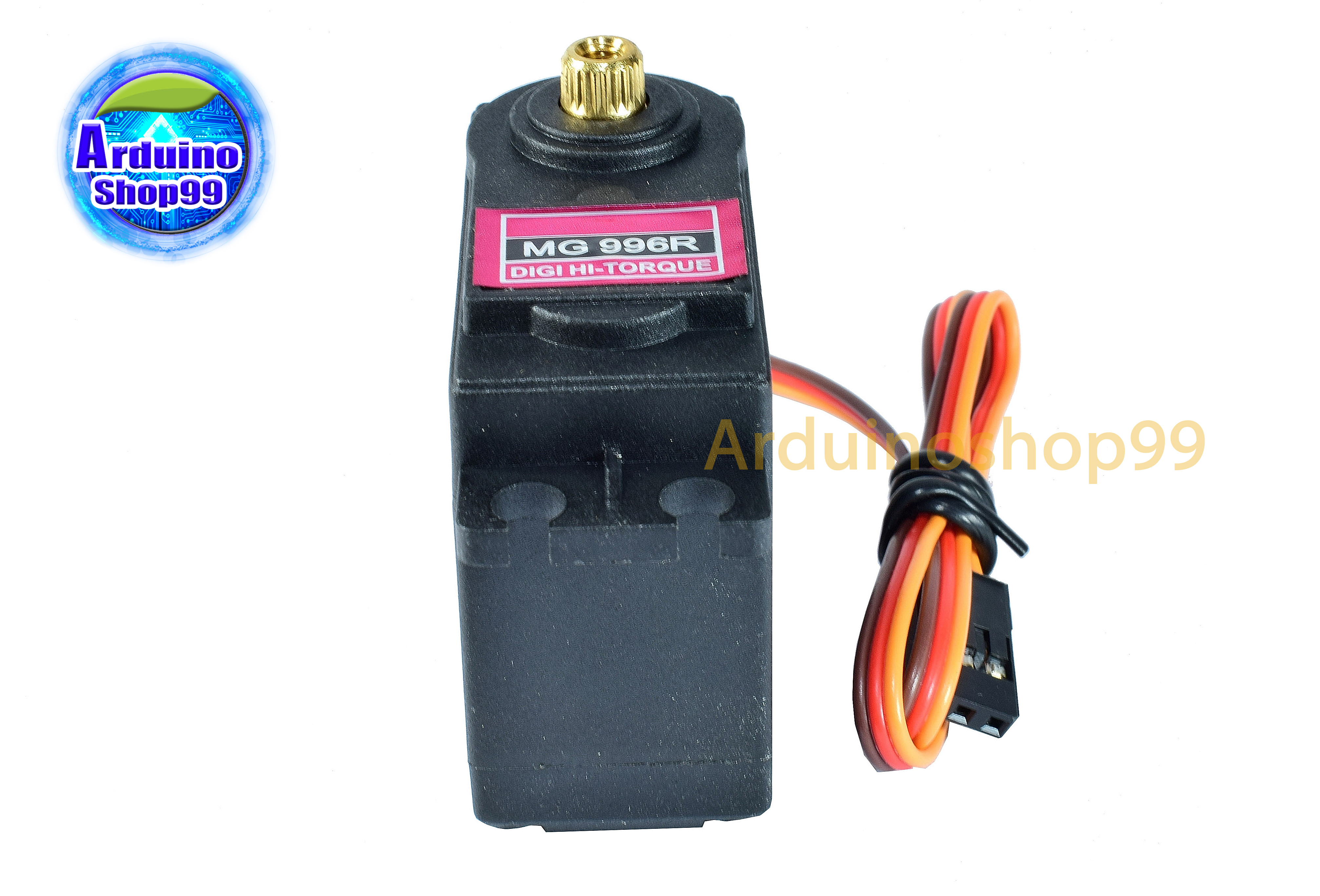 MG996R เซอร์โว หมุนได้รอบ 360 องศา แรงบิด 13 kg/cm เฟืองโลหะ(หมุนหน้า-หลัง ได้รอบ/มอเตอร์)