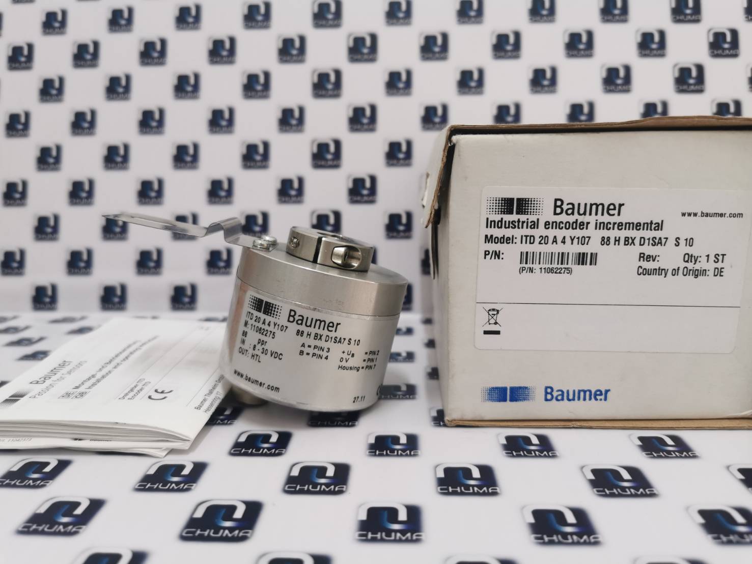 Baumer, Encoder, ITD 20 A 4 Y 107 88 H BX D1SA7 S 10