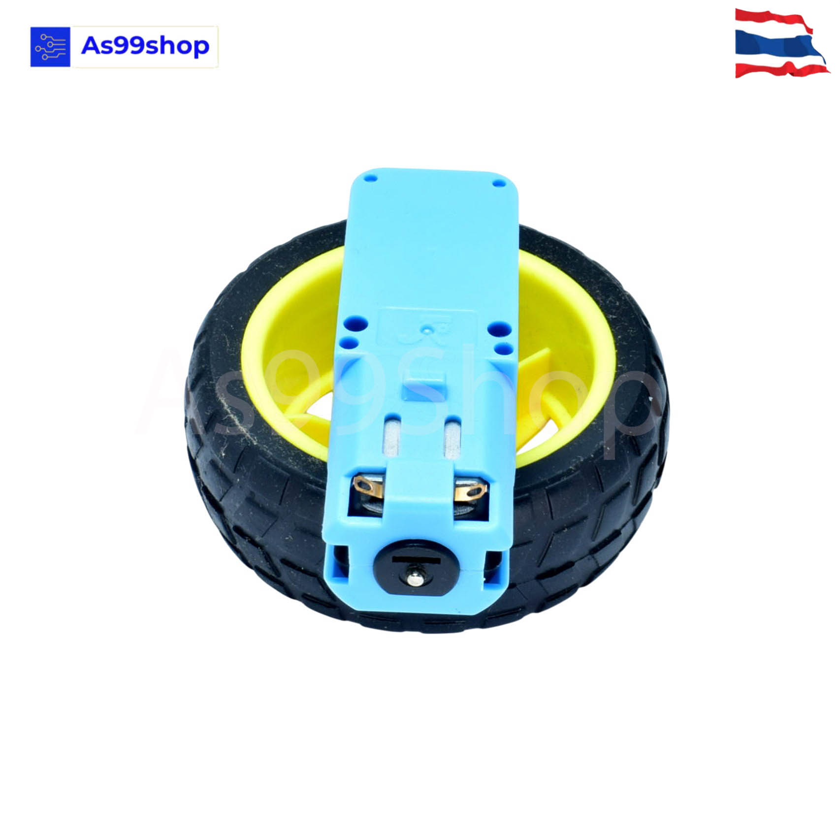 1:90 Gear Motor สำหรับ Smart Robot Car เฟืองโลหะ แบบแกนใส่ล้อได้ 1 ด้าน (3V - 6V)