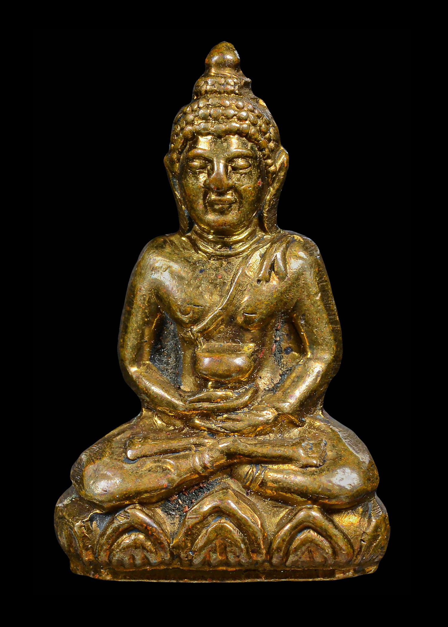 พระกริ่งร.ด. เจ้าคุณนรฯ วัดเทพศิรินทร์ เนื้อทองผสม ปี2513 ตอกโค๊ตดาบไขว้ที่ใต้ฐาน กริ่งดัง สภาพสวยเดิมๆ