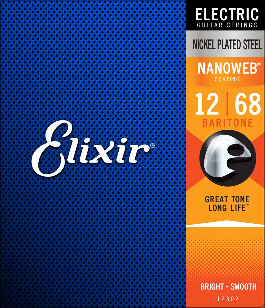 Elixir - Electric Nanoweb Baritone 12-68