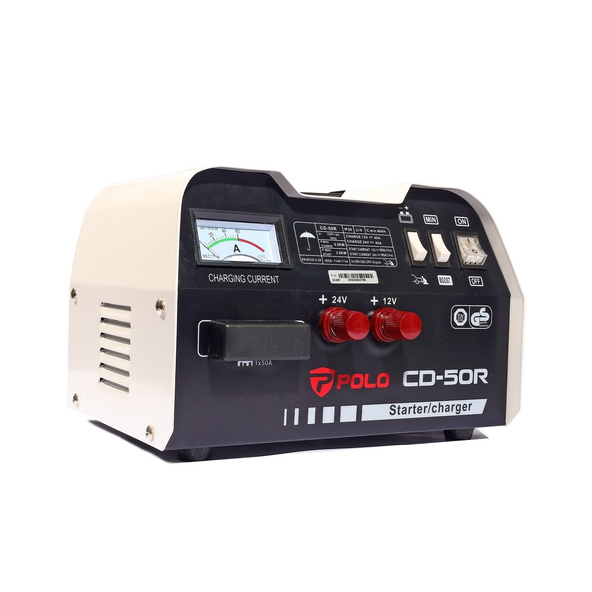 POLO CD-50R เครื่องชาร์จแบตเตอรี่ 12/24V 40A